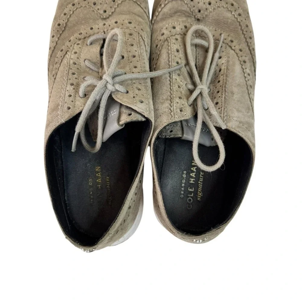 Cole Haan Suede‎ Wingtip Oxford Shoes Men's Casual Lace Up Comfort Sneakers 7.5